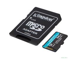 Micro SecureDigital 64GB Kingston SDCG4/64GB Canvas Go! Plus V10 A2 + adapter