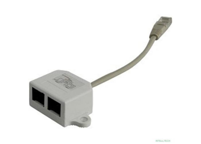 5bites LY-SB026B-A Разветвитель (сплиттер) 1*RJ45 T568A/T568B -> 2*RJ45 10/100 BASE-T