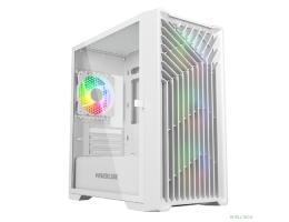 Powercase Mistral Micro X4W, Tempered Glass, 4х 120mm 5-color fan, белый, mATX  (CMMXW-L4)