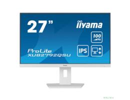 LCD IIYAMA 27" XUB2792QSU-W6 белый {IPS 2560x1440 100Hz 250cd DVI HDMI DisplayPort USB M/M HAS Pivot}