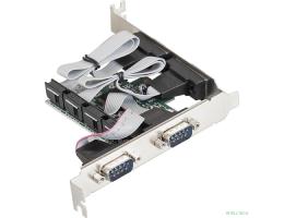 Exegate EX283705RUS Контроллер EXE-310 PCI-E, 4*COM port (OEM)
