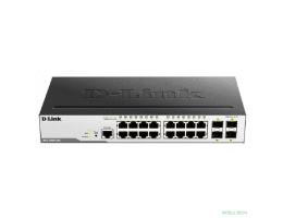 D-Link DGS-3000-20L/B1A Управляемый L2 коммутатор с 16 портами 10/100/1000Base-T и 4 портами 1000Base-X SFP