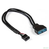 Exegate EX284940RUS Кабель-переходник USB 2.0-USB 3.0 ExeGate EX-CC-U3U2-0.3 (9pin/19pin, 0,3м)