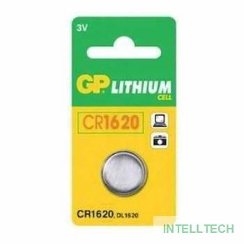 GP CR1620-7C1 10/900  (1 шт. в уп-ке)