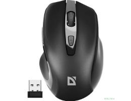 Defender Prime MB-053 { Беспроводная оптическая мышь,черный,6D,800-1600dpi,бесшумн } [52053]