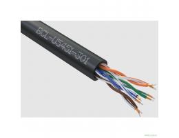 Кабель витая пара Bion BCL-U5451-301 U/UTP, кат.5e, 4x2x0,51мм AWG24, CCA, одножильный, PE, для внешней прокладки, 305м, черный