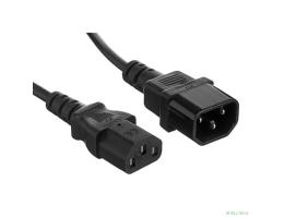 Exegate EX297769RUS Кабель монитор - компьютер (UPS->устройство) ExeGate Power EC-1P (IEC 320 С13->С14) VDE-250V-3*1mm2, Омедненный алюминий, черный,1.0м.