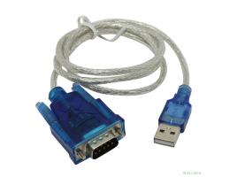 ORIENT Кабель-адаптер USS-102N USB Am to RS232 DB9M (WCH CH340, поддержка Win 8.x/10), длина 0.8м, крепеж разъема - винты (30677)