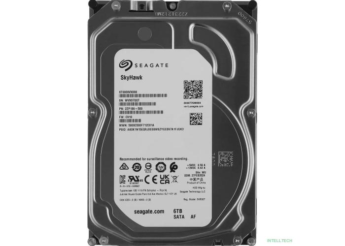 6TB Seagate SkyHawk (ST6000VX008) {SATA 6 Гбит/с, 5400 rpm, 256 mb buffer}