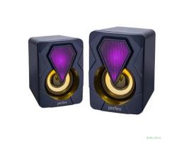 Perfeo колонки "SHINE", 2.0, мощность 2х3 Вт, USB, чёрн, Game Design, LED подсветка 7 цв