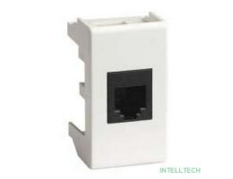 Dkc 45068 Ком.роз. RJ45 кат.6 экран., 8P8C, Viva, белая, 1мод