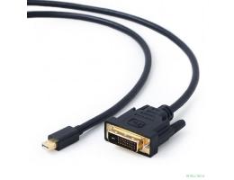 Cablexpert Кабель mDP-DVI, 20M/25M, 1.8м, черный, позол.разъемы, пакет (CC-mDPM-DVIM-6) Cablexpert Кабель mDP-DVI, 20M/25M, 1.8м, черный, позол.разъемы, пакет (CC-mDPM-DVIM-6)
