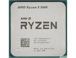 CPU AMD Ryzen 5 5600 OEM (100-000000927) { 3,50GHz, Turbo 4,40GHz, Without Graphics AM4}