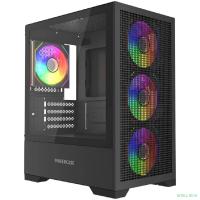 Powercase Mistral Micro B315, Tempered Glass, 4x 120mm ARGB PWM Fan, чёрный, mATX  (CMMB315-A4)