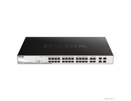 D-Link DGS-1210-28MP/FL1A PROJ Управляемый L2 коммутатор с 24 портами 10/100/1000Base-T и 4 комбо-портами 100/1000Base-T/SFP (24 порта PoE 802.3af/at, РоЕ-бюджет 370 Вт)
