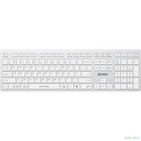 Повреждение упаковки Клавиатура A4Tech Fstyler FBX50C белый USB беспроводная BT/Radio slim Multimedia (FBX50C WHITE)