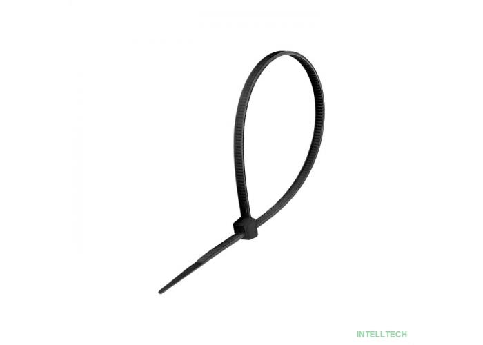 Exegate EX293128RUS Стяжка (хомут) нейлоновая ExeGate CV66-450x4.8B (нейлон 6.6, 450x4.8мм, неоткрывающаяся, halogen free, -40°C - +85°C, черная, 100 шт)