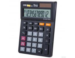 Калькулятор настольный Deli EM01320 черный 12-разр.  [1187623]