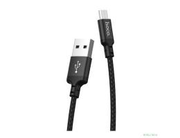 HOCO HC-62844 X14/ USB кабель Micro/ 1m/ 2A/ Нейлон/ Black