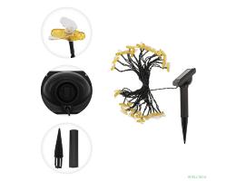 Rexant (602-252) Гирлянда садовая (каскад) Янтарные Пчелы 5,8м, 2700К с аккумулятором и выносной солнечной панелью Lamper