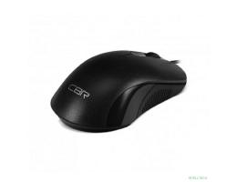 CBR CM 105 Black, Мышь проводная, оптическая, USB, 800/1200/1600 dpi, 4 кнопки и колесо прокрутки, длина кабеля 1,8 м, цвет чёрный