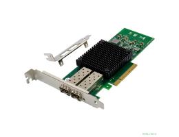 ORIENT XWT-MCX3PE8 2SFP+, Сетевая карта PCI-Ex8 v3.0 2xSFP+ 10Gbps Server NIC, Mellanox ConnectX-3 chipset, 10/1 Гбит/с, 2 планки крепления в комплекте (33296)