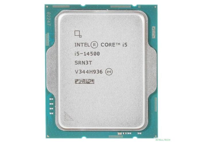 CPU Intel Core i5-14500 Raptor Lake 14C/20T 1.9-5.0GHz (LGA1700, L3 24MB, 10nm, UHD graphics 770 1.55GHz, 154W TDP) OEM