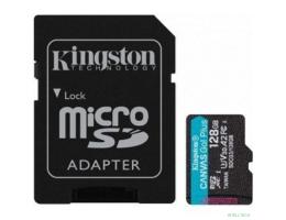 Micro SecureDigital 128Gb Kingston Canvas Go Plus UHS-I U3 A2 + ADP (170/90 MB/s) SDCG3/128GB