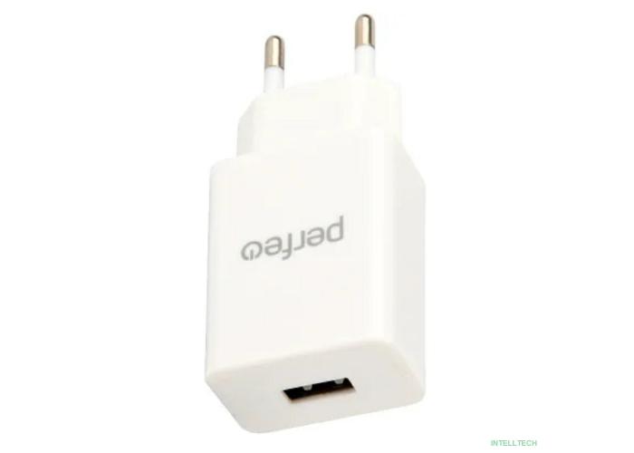 PERFEO Сетевое зарядное устройство с разъемом USB, 1А, белый (I4665)