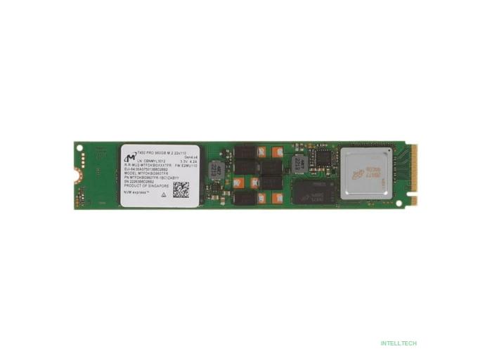 Micron SSD 7450 PRO, 960GB, M.2(22x110mm), NVMe, PCIe 4.0 x4, 3D TLC, MTFDKBG960TFR-1BC1ZABYY