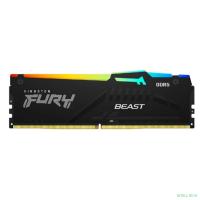 Память Kingston DDR5 DIMM 32Gb (2x16Gb) PC 48000 6000Mhz, FURY Beast Black RGB,  (KF560C36BBE2AK2-32)