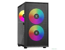 XASTRA Корпус A305M 3ARGB Black mATX/Mesh/ tempered glass / 2x140mm + 1x120mm ARGB PWM fans/ Door/  A305M-2FC14A-1FC12A-D