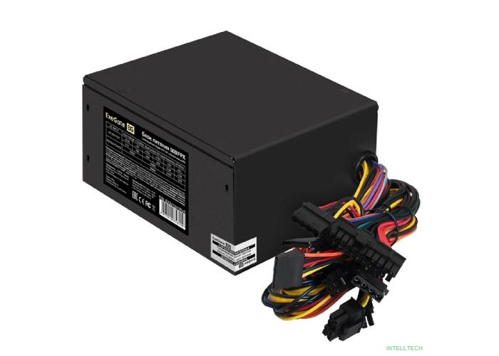 Exegate EX221641RUS Блок питания 500W ATX-500PPX RTL, black, active PFC, 12cm, 20+4pin/4pin/PCI-E/4*IDE/5*SATA