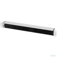 REM Блок розеток Rem-32 с инд., 12 IEC 60320 C13, 32А, алюм., 19