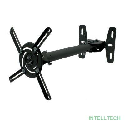 Wize WPB-B черный {Потолочные, Макс. крепежное расстояние 260х260, макс. вес нагрузки 12 кг, Наклон,поворот °+/-15, расстояние от стены/ потолка 43-64 см}