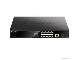 D-Link DGS-1010MP/A1A Неуправляемый коммутатор с 9 портами 10/100/1000Base-T, 1 портом 1000Base-X SFP, функцией энергосбережения и поддержкой QoS (8 портов с поддержкой PoE 802.3af/802.3at (30 Вт)