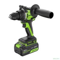 Greenworks GD24DD90 Дрель-шуруповерт аккумуляторная,  24V, 90 Нм, бесщеточная, 45/90Нм,1х4Ач,ЗУ,кор [3707507CUB]