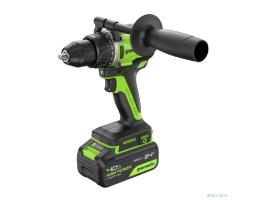 Greenworks GD24DD90 Дрель-шуруповерт аккумуляторная,  24V, 90 Нм, бесщеточная, 45/90Нм,1х4Ач,ЗУ,кор [3707507CUB]