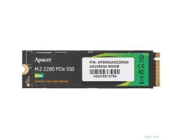 M.2 2280 500GB Apacer AS2280Q4 Client SSD AP500GAS2280Q4-1 PCIe Gen4x4 with NVMe, 5000/2500, IOPS 750K, MTBF 1.5M, 3D TLC, 850TBW, 1.7DWPD, Kit Heatsink and mount, NVMe 1.3, RTL (917881)