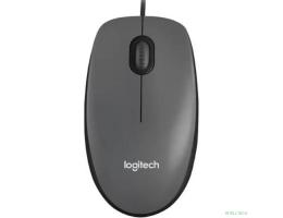 910-001793  Мышь Logitech M90 Optical USB Dark Grey RTL