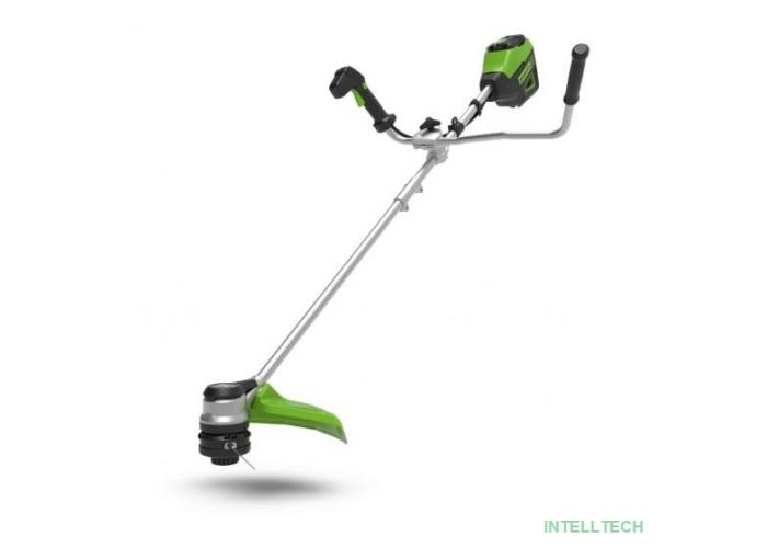 Greenworks Триммер аккумуляторный Greenworks GD60BCB, 60V, 40 см, бесщеточный с велосипедной ручкой, без АКБ и ЗУ [2108407]