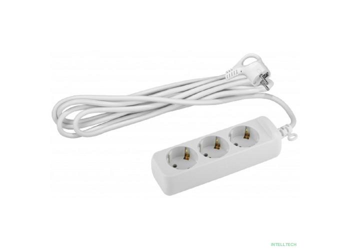 ЭРА Б0028369 Удлинитель электрический U-3e-1,5m-3x1 с заземлением 3 розетки 1,5м ПВС 3x1 мм2 16А