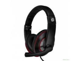 Oklick HS-L390G DRAGON черный/красный 1.8м мониторные оголовье (1100413)