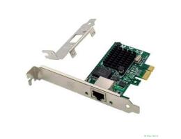 ORIENT XWT-BM21PE, Сетевая карта PCI-Ex1 v1.0а 1xRJ45 1GbE NIC, Broadcom BCM5721 chipset, 1 Гбит/с, 2 планки крепления (31304)