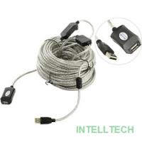Aopen Кабель-адаптер USB2.0-repeater, удлинительный активный <Am-->Af> 25м (ACU823-25M) [6938510851352]