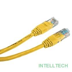 Cablexpert Патч-корд UTP PP12-1M/Y кат.5, 1м, литой, многожильный (желтый)