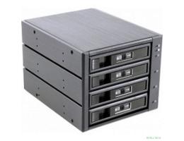 Procase L3-304-SATA3-BK {Hot-swap корзина 4 SATA3/SAS 6Gb, черный, с замком, hotswap aluminium mobie rack module (3x5,25) 1xFAN 80x15mm}