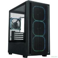 XASTRA Корпус  A411M 4ARGB-FG Black mATX/Mesh /ScrewlessTG+mesh panel/ 4x120mm ARGB PWM FG fans/ A411M-4FG12A