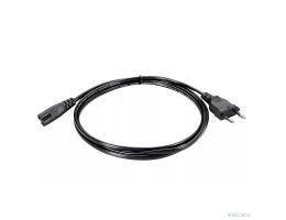 Telecom TE023-CU0.5-1.8M Кабель для аудио-видео техники IEC-320-C7, 2-pin 1,8m ,черный, медь [7958830275200]