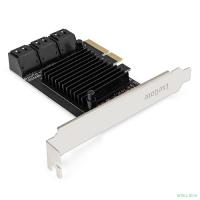 Exegate EX296207RUS Контроллер ExeGate EXE-516 (PCI-E x4 v3.0, SATA3 6Gb/s, 6 int, ASMedia Chipset ASM1166)